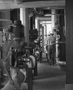 Interno della centrale termoelettrica di Fiumesanto