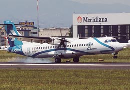 ATR 72 in fase di atterraggio