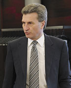 Il commissario europeo per l'Energia, Günter Oettinger